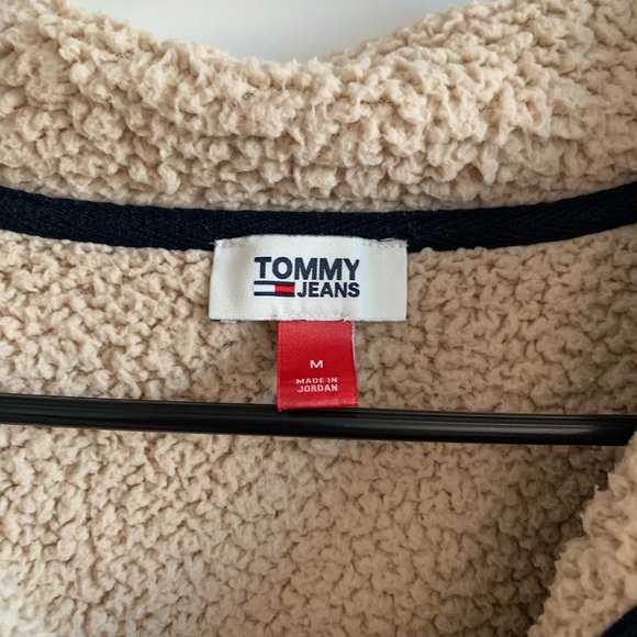 Tommy Hilfiger Desert Tan Fleece Jacket - Picture 2 of 3